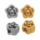 Ανοξείδωτο Ατσάλι 304 Χάντρα Λουλούδι 6mm/5.5mm Ø1.8mm