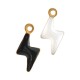 Breloque en Acier Inoxydable 304 Émaillé en Forme D'Éclair 4.6 x 9.5 mm/2 mm