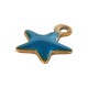 Charm Étoile en Acier Inoxydable 304 Émaillé 5 x 6 Mm/1.2 mm