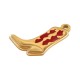 Ciondolo in Acciaio Inossidabile 304 Smaltato Stivale 10.1X18 Mm/2.5 mm