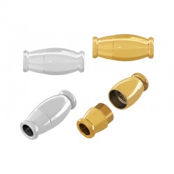 Fermoir Magnétique en Acier Inoxydable 304 6.5 x 14.3 mm/3 mm Ø3 mm