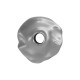 Ανοξείδωτο Ατσάλι 304 Χάντρα Ακανόνιστη 7.2x6mm Ø1.5mm