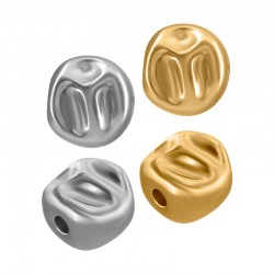 Perle en Acier Inoxydable 304 Ronde 7.8 x 7.2 mm Ø 1.6 mm