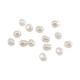 Cuenta ABS Redonda con Perla 4,4 x 5 mm Ø 1 mm
