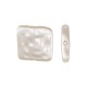Pearl ABS Bead Square 15.8mm/3.8mm Ø1mm