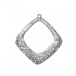 Pendentif en Zamak en Forme de Losange Irrégulier 42 x 43 mm