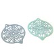 Pendente in Ottone Filigrana Foglia Goccia Ovale 40x45mm