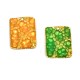Enameled Zamak Pendant Rectangular 20x25mm