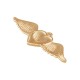 Enameled Zamak Charm Heart with Wings 54x18mm