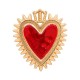 Ciondolo Cuore in Zama Smaltata 35X40Mm