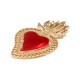 Charm cœur en Zamak Émaillé 29 x 48 mm