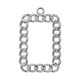Ciondolo Rettangolare in Acciaio Inossidabile 304 27.5X43.5 mm