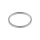 Anello Sottile con Montatura Rotonda in Acciaio Inossidabile 304 15 mm