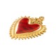 Ciondolo a Forma di Cuore in Acciaio Inossidabile 304 Smaltato 21X28 mm