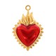 Pendentif cœur en Acier Inoxydable 304 Émaillé 20 x 30 mm