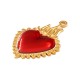 Ciondolo a Cuore in Acciaio Inossidabile 304 Smaltato 20X30 mm