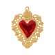 Ciondolo Cuore in Acciaio Inossidabile 304 Smaltato 31X40 mm