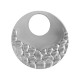 Stainless Steel 304 Pendant Round Hammerred 23mm