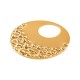 Stainless Steel 304 Pendant Round Hammerred 23mm