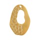 Stainless Steel 304 Pendant Oval Hammerred 23mm