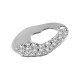 Pendentif Ovale Martelé en Acier Inoxydable 304 23 mm