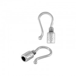 Μεταλλικός Ζάμακ Ακροδέκτης με Γάντζo 10x18mm Ø3mm