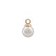 Pearl ABS Charm Round Bead 6mm Ø1.2mm