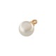 Pearl ABS Charm Round Bead 8mm Ø1.6mm