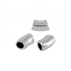 Zamak Curved Τube 14x8mm Ø5mm