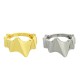 Brass Finger Ring Irregular 23mm/15mm