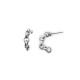 Boucle D'Oreille en Laiton avec Chaîne 6 x 20 mm