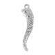 Zamak Pendant Octopus Tentacle 12x40mm