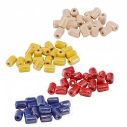 Tube en Céramique Émaillée ~6.5 x 10 mm Ø2.2 mm