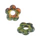 Breloque Fleur en Céramique Émaillée 22 mm/5 mm (Ø 7.2 mm)