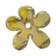 Pendentif en Céramique Fleur Moutarde avec Émail 50 mm Ø4.5 mm
