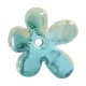 Ciondolo in Ceramica a Forma di Fiore Verde Oasi con Smalto 50 mm Ø4,5 mm