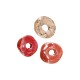 Enameled Ceramic Disc Irregular ~19mm/5mm Ø5mm