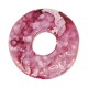 Enameled Ceramic Disc Fuchsia 52mm Ø15mm