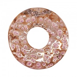 Disque en Céramique Émaillée Beige 52 mm Ø15 mm
