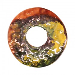Disque en Céramique Émaillée Olive 52 mm Ø15 mm