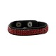 Leather Bracelet 10mm Swarovski Crystal Ribbon