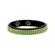 Leather Bracelet 10mm Swarovski Crystal Ribbon
