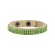 Bracelet en cuir 10 mm avec Ruban en Cristal Swarovski