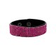 Bracelet en cuir 20 mm avec Ruban en Cristal Swarovski