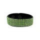 Δερμάτινο Βραχιόλι με Τρέσα Swarovski 10mm