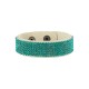 Bracelet en cuir 20 mm avec Ruban en Cristal Swarovski