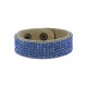 Braccialetto di Cuoio 20mm con Cristalli Swarovski