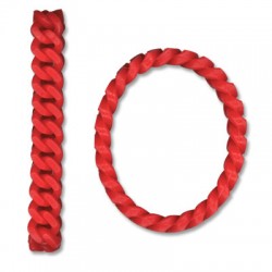 Bracelet en Silicone Effet Chaîne 20 x 1.3 cm