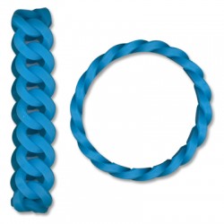 Bracelet en Silicone Effet Chaîne 20 x 1.8 cm