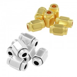 Μεταλλικό Μπρούτζινο Σωληνάκι Εξάγωνο 8mm/5mm Ø2.2mm